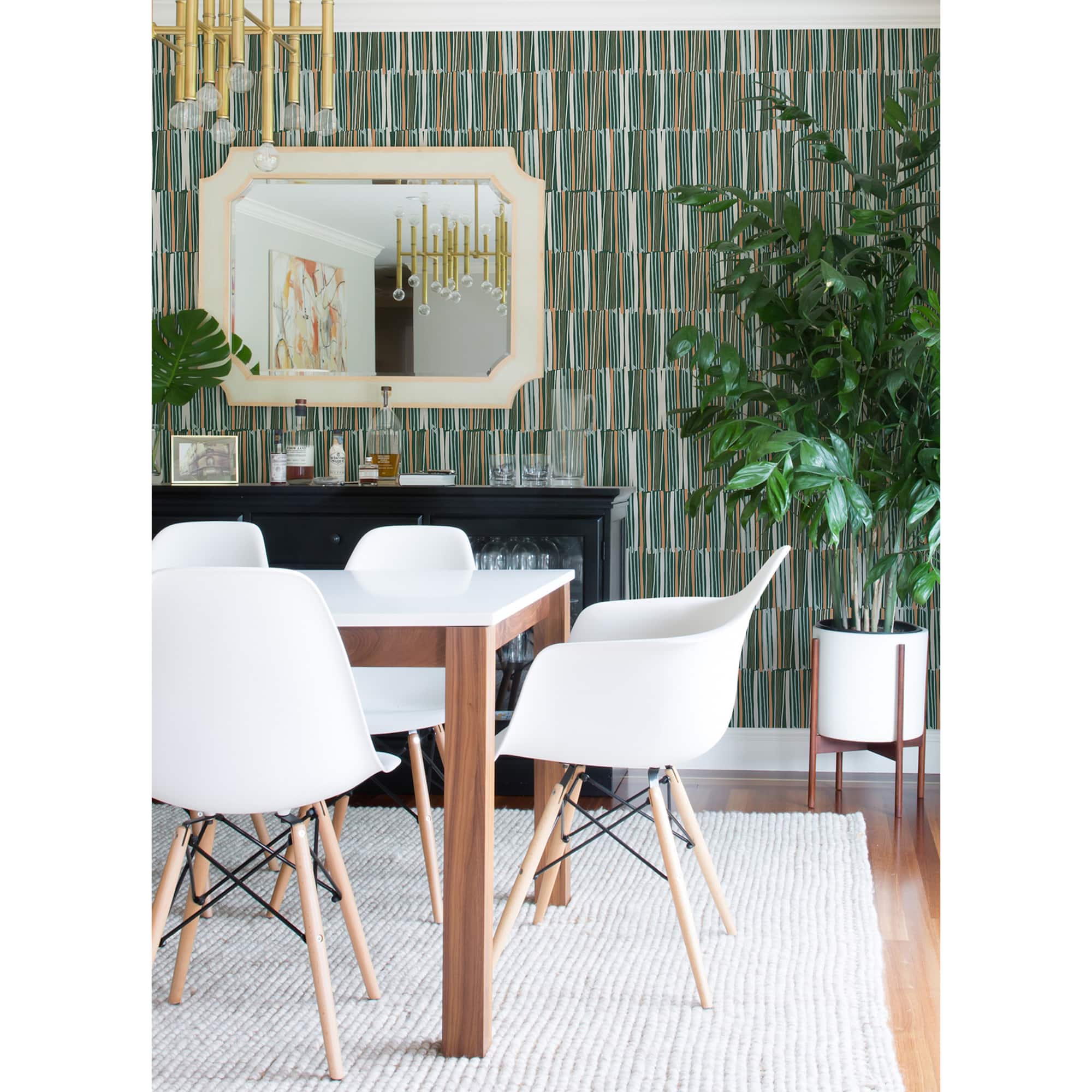 NuWallpaper Leah Duncan Green Thistle Peel & Stick Wallpaper